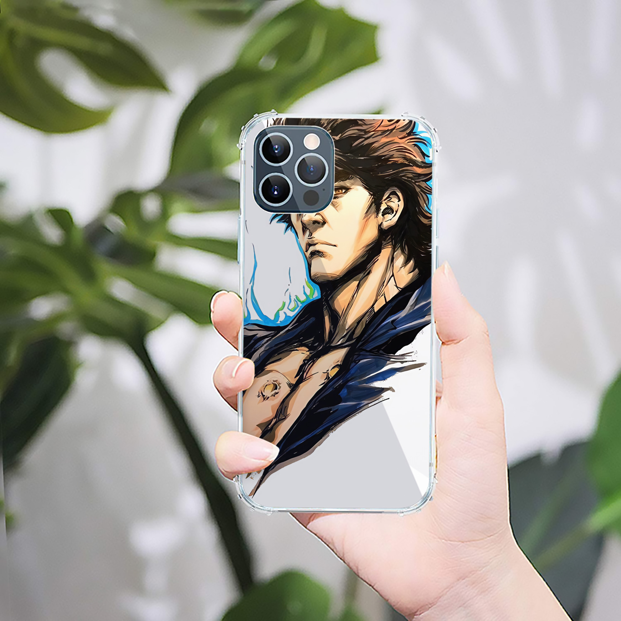 （画像用） 北斗の拳 Fist of the North Star 【iPhone 12シリーズ対応】透明スマホケース（クリアソフトケース）